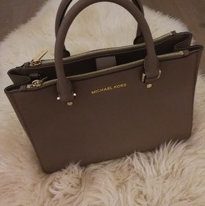 Michael Kors Large Leather Satchel